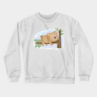 Sleeping Koala Watercolor Crewneck Sweatshirt